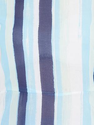 round neck striped a-line dress - 16619238 - Standard Image - 4