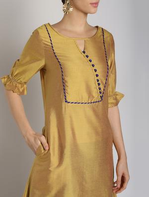 solid straight kurta with salwar set - 16619451 - Standard Image - 4