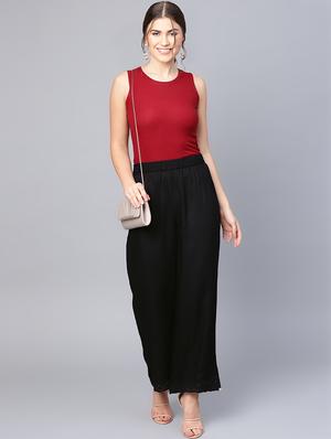 solid straight palazzo - 16619608 - Standard Image - 4