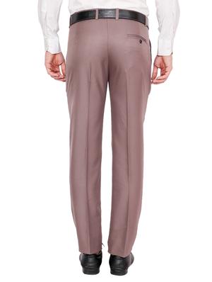 black and brown combo flat front formal trousers - 16620321 - Standard Image - 4