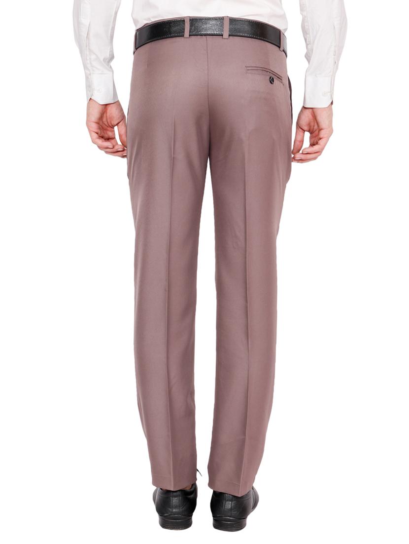 black and brown combo flat front formal trousers - 16620321 - Zoom Image - 4