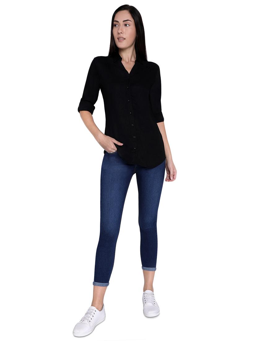 roll up sleeved solid shirt - 16622903 - Zoom Image - 4