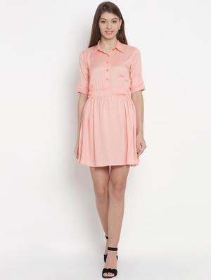 gathered detail shirt dress - 16624126 - Standard Image - 4