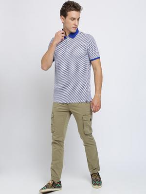 blue printed polo t-shirt - 16629764 - Standard Image - 4