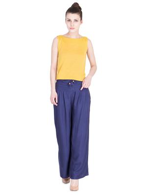 high rise pleated palazzo - 16629934 - Standard Image - 4
