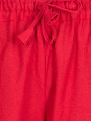drawstring waist straight palazzo - 16629942 - Standard Image - 4