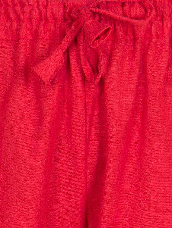 drawstring waist straight palazzo - 16629942 - Zoom Image - 4