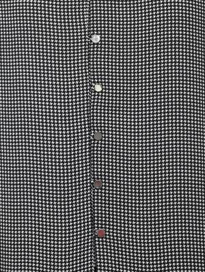 frill detail hounds tooth shirt - 16630155 - Standard Image - 4