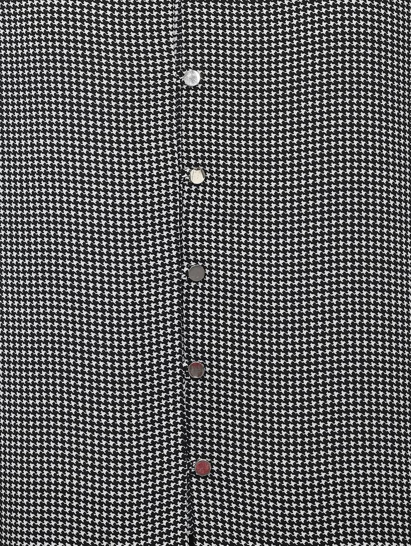 frill detail hounds tooth shirt - 16630155 - Zoom Image - 4