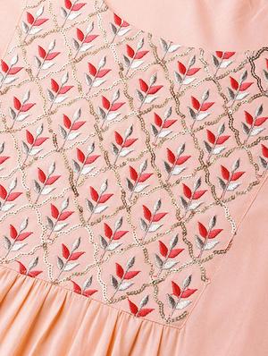 embroidered kurta palazzo set - 16630347 - Standard Image - 4