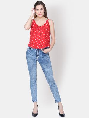 cami neck quirky print top - 16630376 - Standard Image - 4