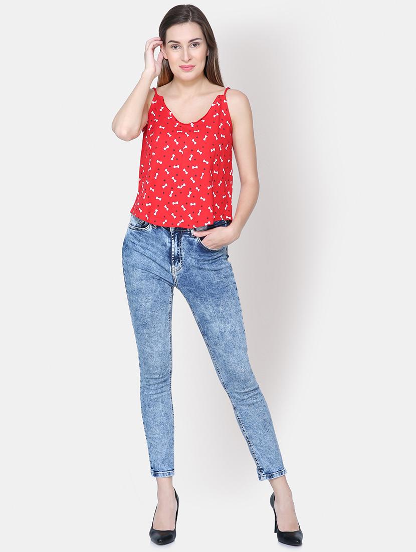 cami neck quirky print top - 16630376 - Zoom Image - 4