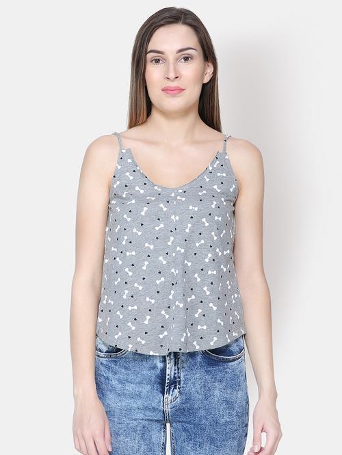 cami neck quirky print top - 16630377 - Standard Image - 1