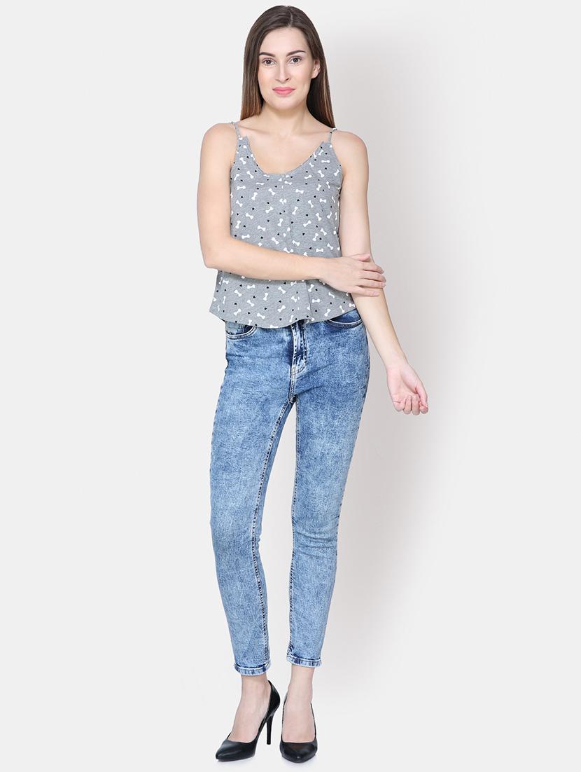 cami neck quirky print top - 16630377 - Zoom Image - 4