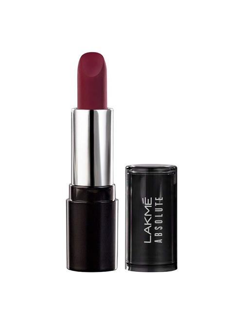 lakme absolute matte revolution lip color, 502 burgundy blast, 3.5 g - 16630891 - Very Small Image - 1