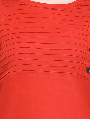 pintucks straight kurta - 16631264 - Standard Image - 4