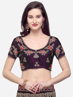 embroidered a-line lehenga - 16632186 - Standard Image - 4