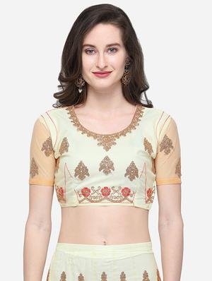 embroidered a-line lehenga - 16632192 - Standard Image - 4