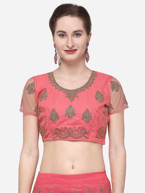 embroidered a-line lehenga - 16632195 - Standard Image - 4