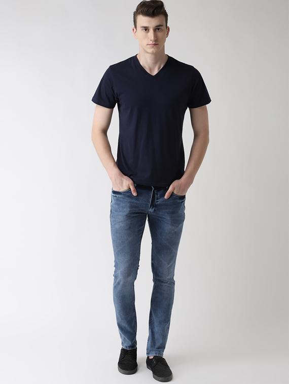 blue heavy washed jeans - 16633196 - Zoom Image - 4