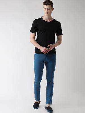 blue solid plain jeans - 16633203 - Standard Image - 4