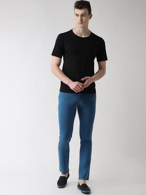 blue solid plain jeans - 16633203 - Zoom Image - 4