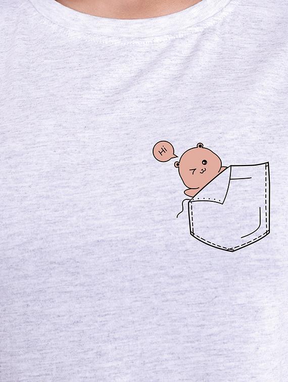 crew neck quirky print crop tees - 16633327 - Zoom Image - 4
