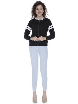 contrast detail bomber/biker jacket - 16633690 - Standard Image - 4