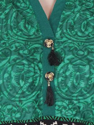 printed woolen kurta - 16633716 - Standard Image - 4