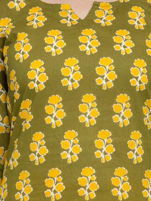 floral printed straight kurta - 16634102 - Standard Image - 4