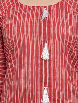 stripes straight kurta - 16634105 - Standard Image - 4