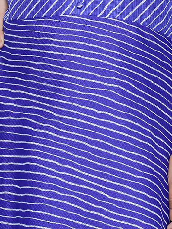 striped flared kurta - 16634518 - Zoom Image - 4