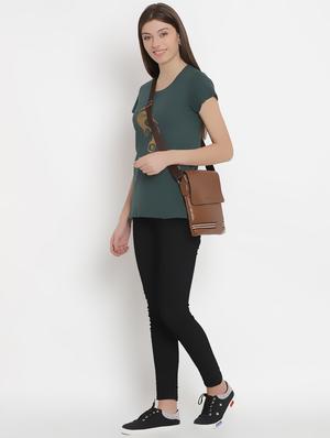 round neck quirky print tee - 16634723 - Standard Image - 4