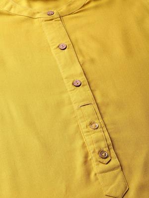 solid straight kurta - 16634741 - Standard Image - 4