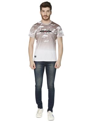 beige all over print t-shirt - 16636018 - Standard Image - 4