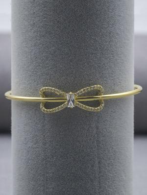 gold metal bangle bracelet - 16636122 - Standard Image - 4
