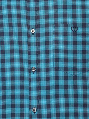blue checkered casual shirt - 16636994 - Standard Image - 4