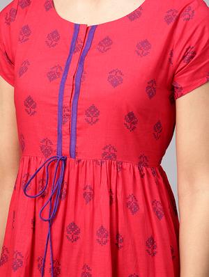 printed tiered kurta palazzo set - 16637040 - Standard Image - 4