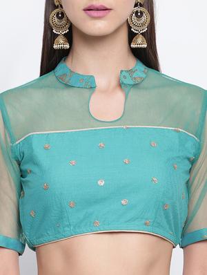 foil printed a-line lehenga choli with dupatta - 16637177 - Standard Image - 4