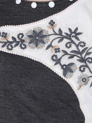 contrast woolen kurta - 16637533 - Standard Image - 4