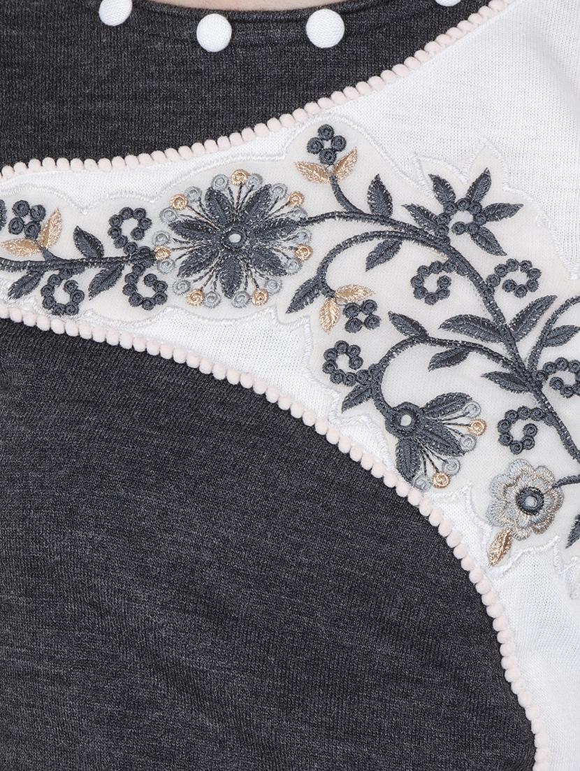 contrast woolen kurta - 16637533 - Zoom Image - 4