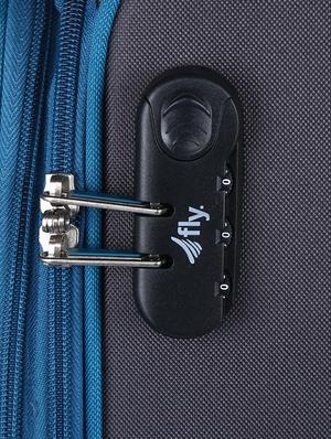 blue nylon trolley bag - 16637919 - Standard Image - 4