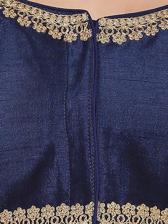 drawstring embroidered blouse - 16638158 - Zoom Image - 4