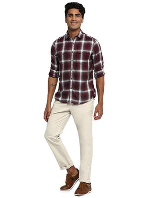 off white solid chinos - 16638288 - Standard Image - 4