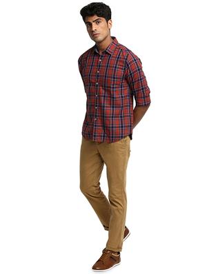 beige solid chinos - 16638292 - Standard Image - 4