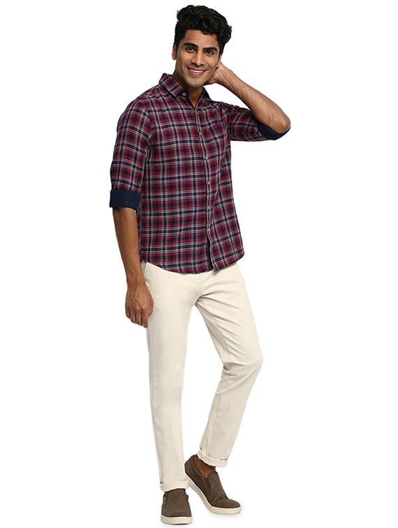 off white solid chinos - 16638293 - Zoom Image - 4