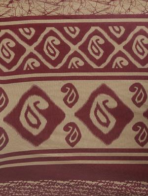 paisley printed saree with blouse - 16640327 - Standard Image - 4
