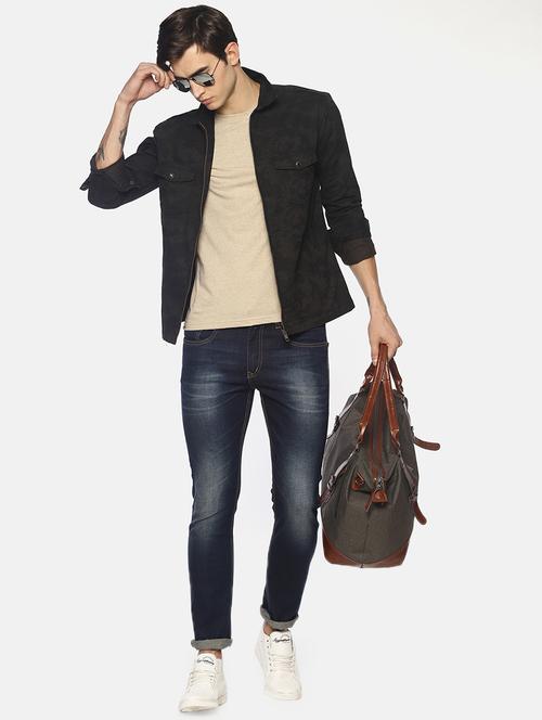 beige taped t-shirt - 16640808 - Standard Image - 1