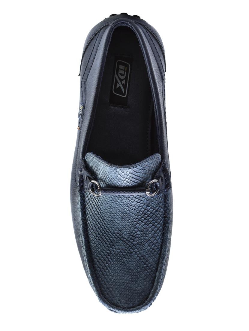 blue leatherette slip on loafers - 16641179 - Zoom Image - 4