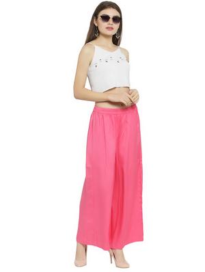 high rise solid palazzo - 16641479 - Standard Image - 4
